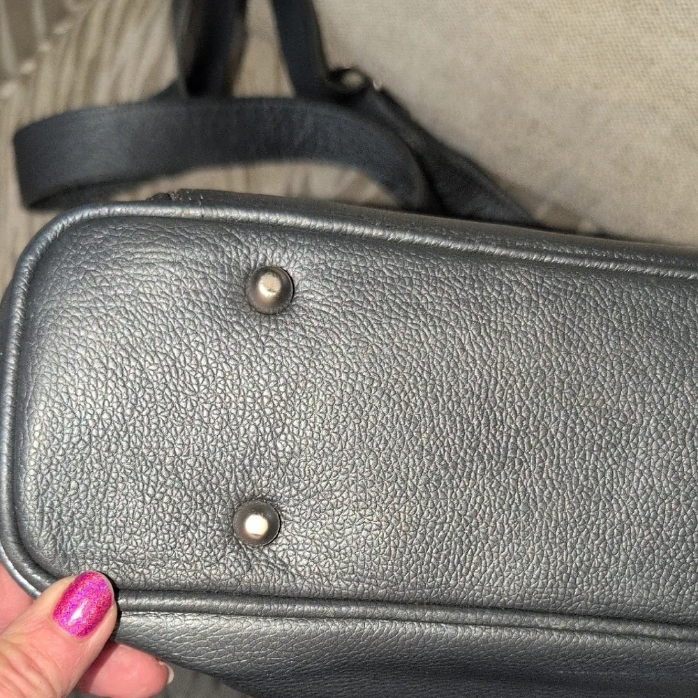 Vintage Wilson's Gray Leather Briefcase
